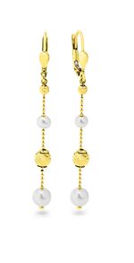 Oorbellen met gekweekte zoetwaterparels 