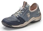 Rieker, sportieve damessneakers, met uitneembaar voetbed JEANSBLAUW/BEIGE