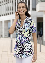 Overhemdtuniek met inkjetprint 