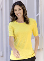 shirt met ronde hals 