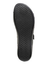 ELENA EDEN muiltjes van nappaleer met contrasterende details ZWART