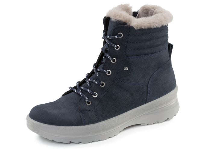 Veterlaarsje van generfd rundnubuckleer 