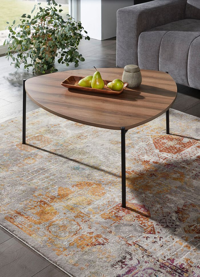 Loft design salontafel met metalen frame 