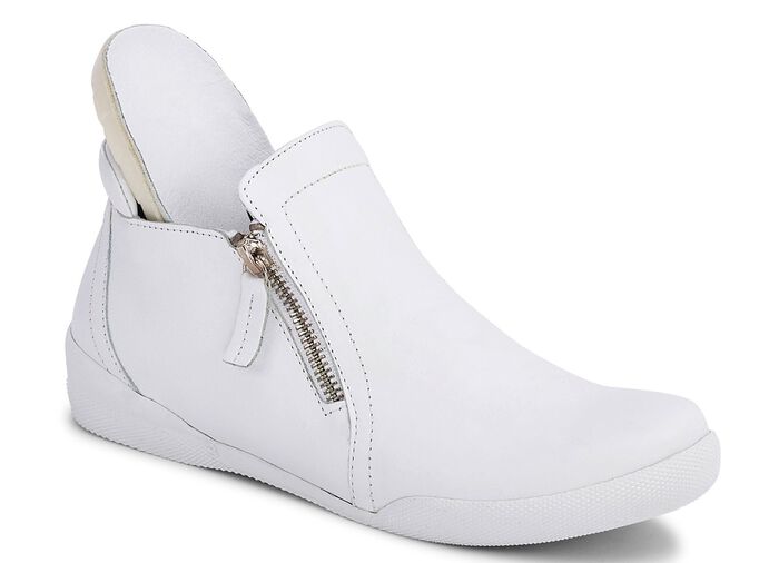 Andrea Conti, sportieve dameslaarzen, met uitneembaar voetbed WIT