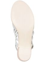 Andrea Conti sandaal gemaakt van nappaleer WIT