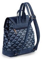 Rugzak met effectief gepatroneerd textiel DONKERBLAUW