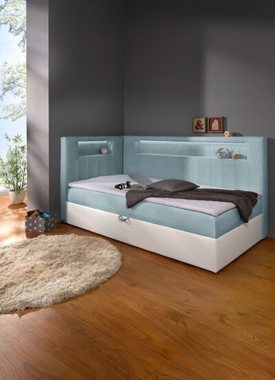 Boxspring met ge&iuml;ntegreerde LED-verlichting 