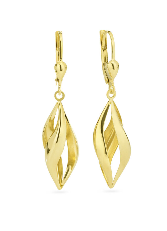 Opengewerkte gouden oorbellen 