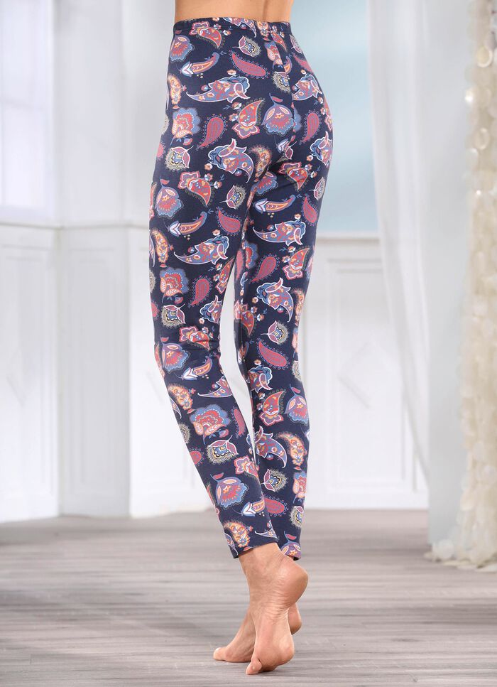 Laurina legging met paisley-motief 