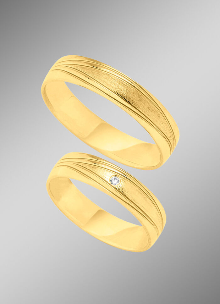 Fijne briljante trouwring 