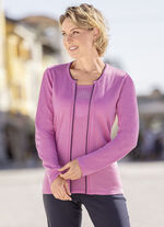 Trui in twinset-look 
