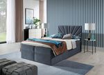 Boxspringbed met afneembare topper ANTRACIET