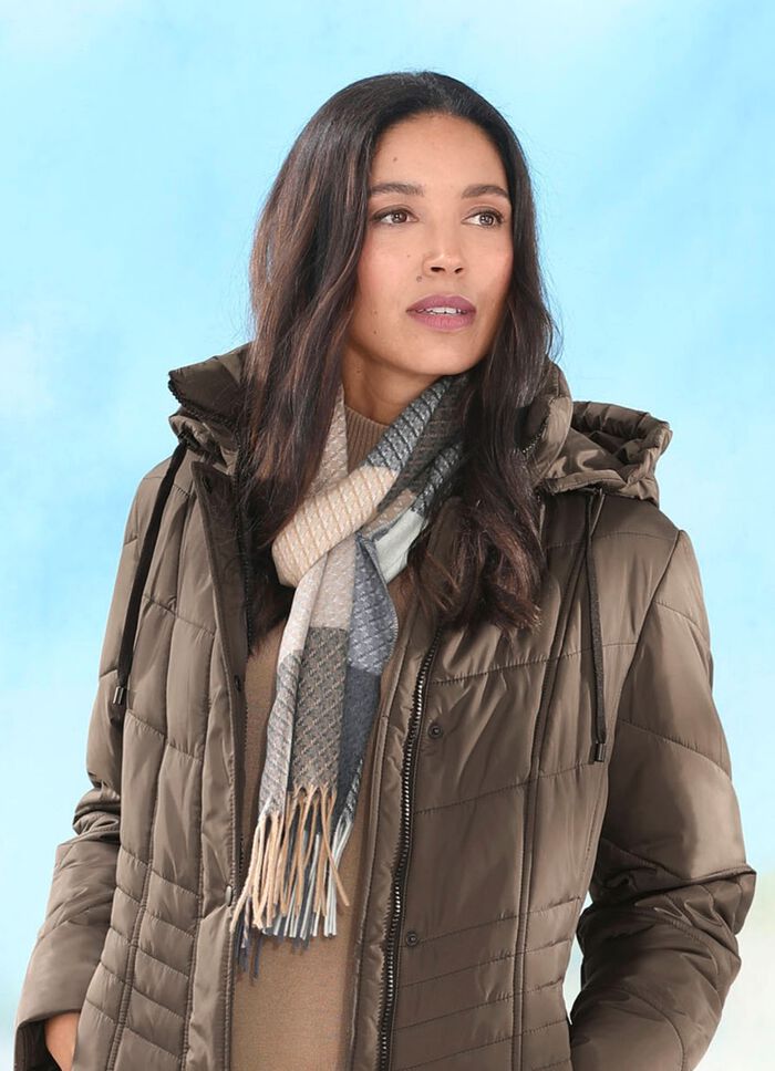 Sjaal met ruitdessin 