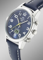 Master Time radiogestuurd dameshorloge met leren band 