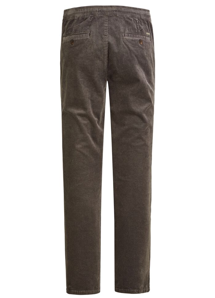 Corduroy broek met elastische tailleband in 3 kleuren 