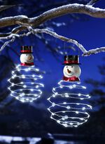 Zonnehanglamp sneeuwpop 