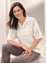 Trui met glitteraccenten 