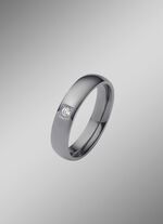 Glanzende tantaal trouwring 