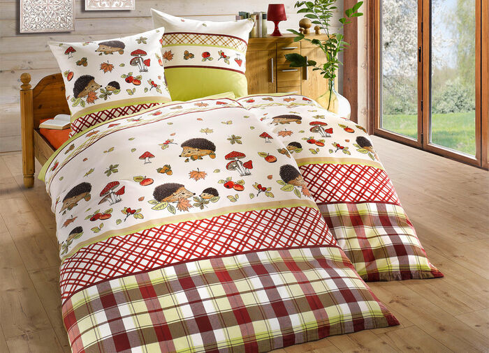 Knuffelwarm beddengoedset van 100% katoen 