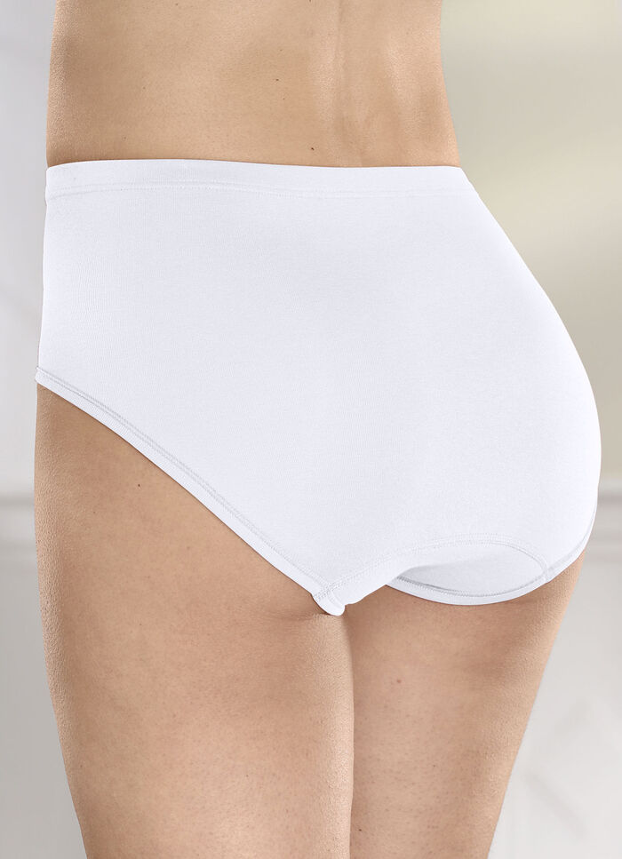 Conta set van drie slips met elastische tailleband WIT