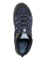 Weerbestendige veterbootie voorzien van een klimaatmembraan BLAUW-ZWART