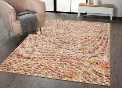 Bruggen en tapijt gemaakt van jute en wol 