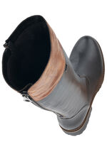 Remonte, gevoerde dameslaarzen, winterschoenen, breedte G, met rits ZWART-KASTANJE