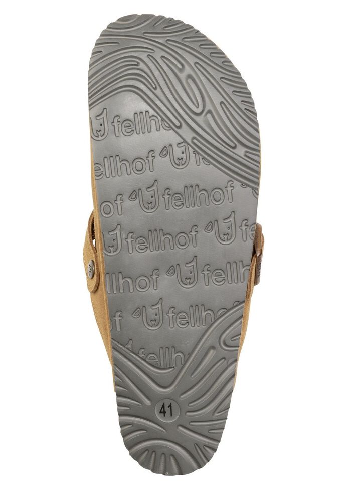 Gevoerde herenklompen met lamsvacht 