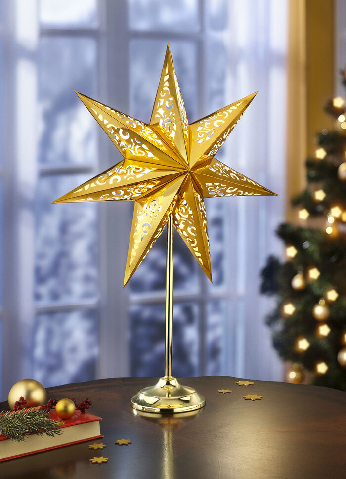 Ster tafellamp van papier 