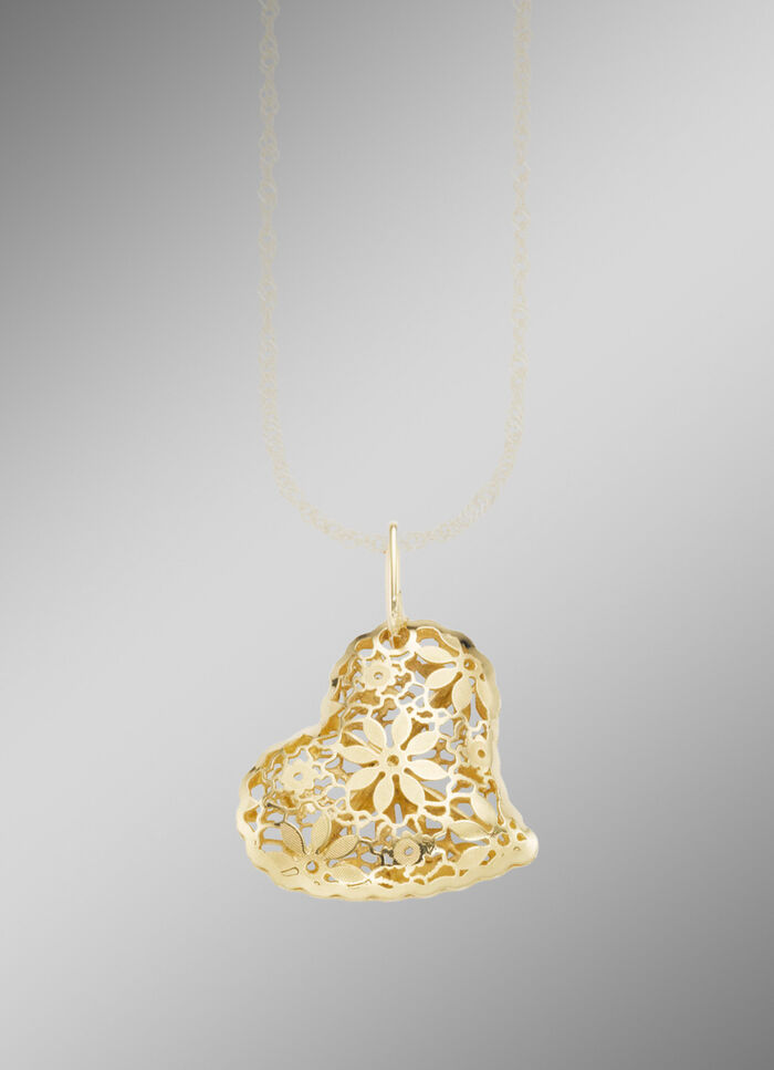 Filigraan hart hanger 