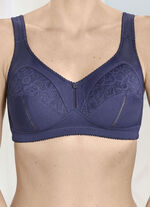 Set van twee bh's met kanten inzetstukken 1X MARINE, 1X WEISS