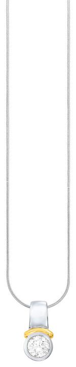 Mooie platina hanger met diamanten 