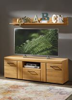 TV-longboard met wandplank LICHT EIKEN