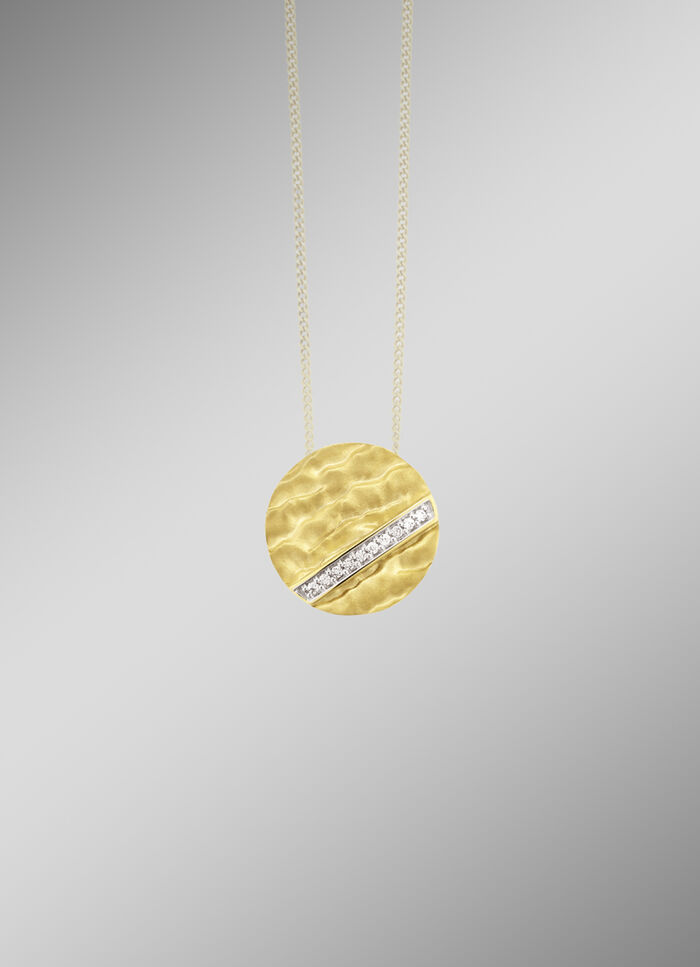 Kettinghanger met synth. zirkonia 