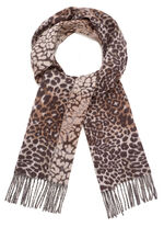 Sjaal met roofdierdessin 