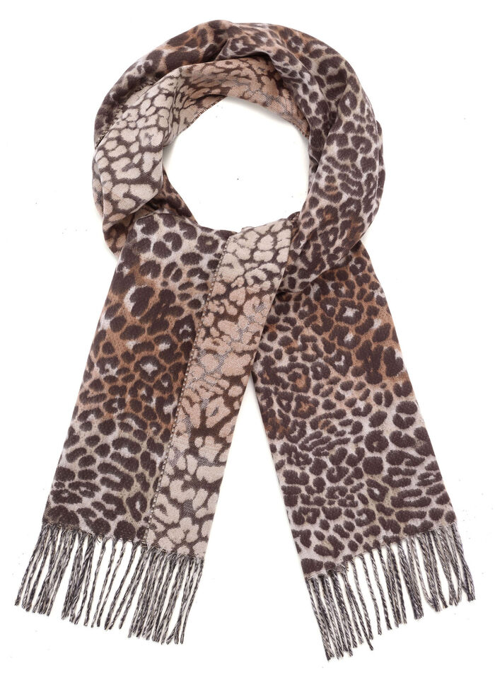 Sjaal met roofdierdessin 