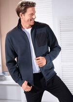 Sweatjack van gestructureerde stof 