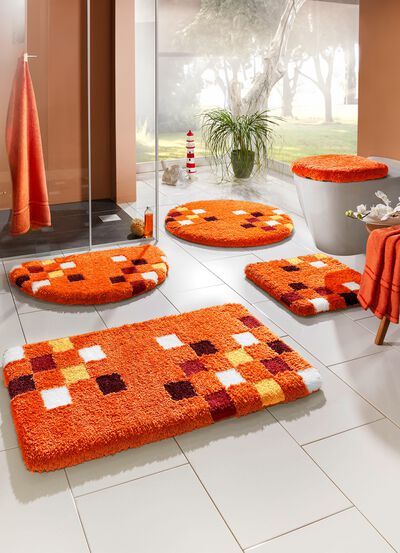 Badkamerset met latex, antislip achterkant 