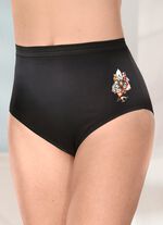 Vijfpak slips met bloemenmotief 