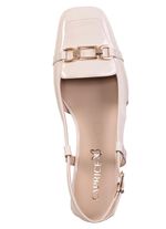 Caprice slingback pumps met metalen sieraden ECRU