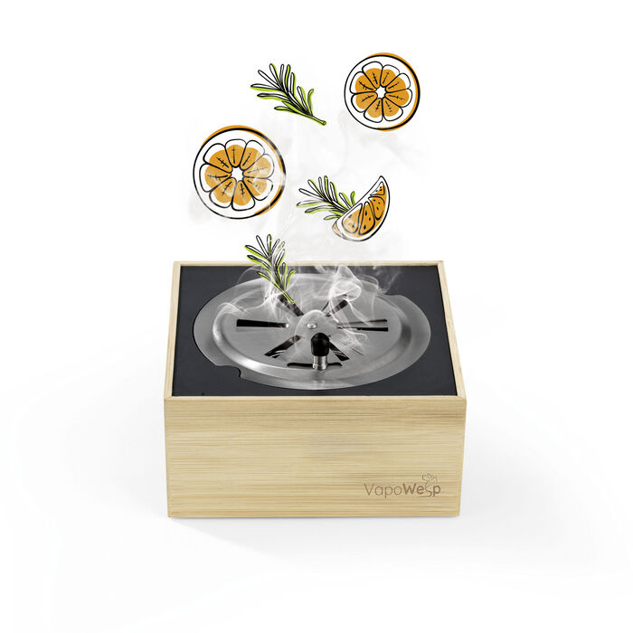 VapoWesp rookbox om wespen op afstand te houden 