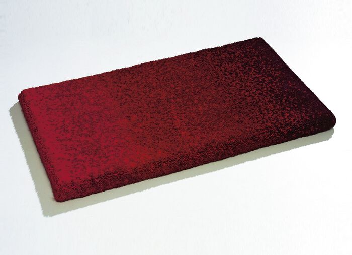 Mooie badmattenset met zacht kleurverloop ROOD