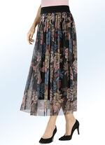 Rok met felgekleurde inkjetprint 