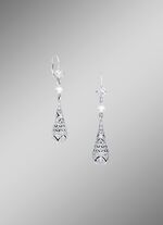 Druppelvormige oorhangers met zoetwaterkweekparels 