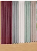 Semi-transparant gordijn in linnenlook 