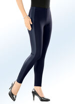Leggings in een interessante materiaalmix MARINE
