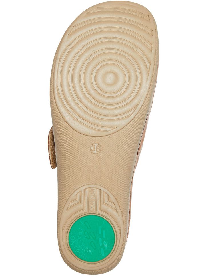 ELENA EDEN klomp met klittenbandsluiting COGNAC