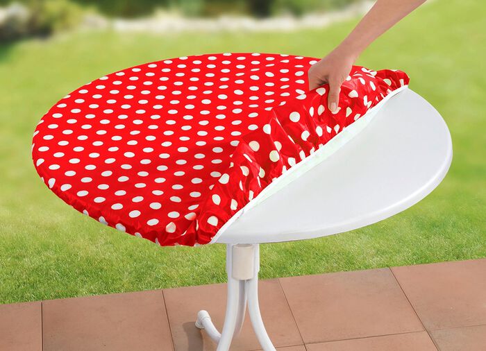 Wasbaar uitgerekt tafelkleed ROOD