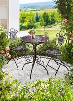 3-delige metalen tuinmeubelset 