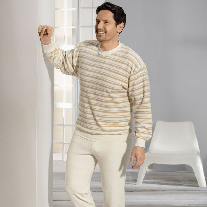 G&ouml;tting pyjama van badstof-stretch, V-hals en manchetten 